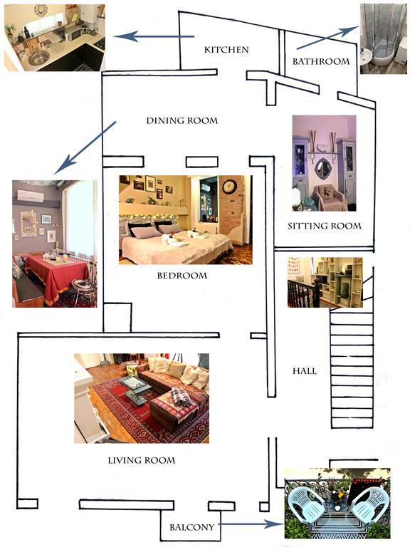 شقة Deja-View House تبليسي الغرفة الصورة